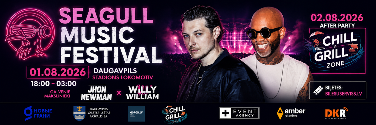 John Newman & Willy Wiliam un Baltijas Top DJ